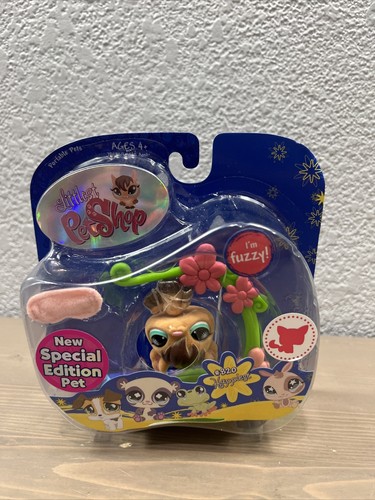 Littlest Pet Shop flocked fuzzy Bat #820 with rare Tensie Monkey and a– My Cute Cheap Store