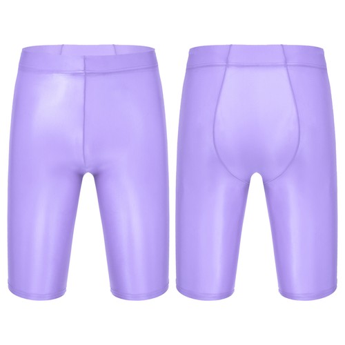 Herren Glänzende Shorts Kompressionshose Kurze Hose Sports Run Fitness Unterhose - Picture 94 of 113