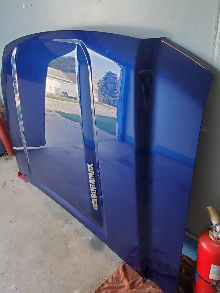 GMC SIERRA HD 2500 3500 2015-2020 capó OEM azul 84348413 WA933 Foto 2 de 3