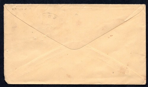 US 1866 POST CIVIL WAR COVER AMHERST MASS. TO MILFORD DEL. RARE FANCY CANCEL - Picture 2 of 2