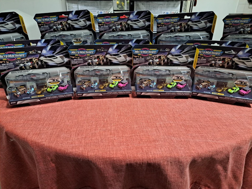 Micro Machines Garage Icons 6 Nuovo Casualità Gold E Silver Leggi Descrizione - Immagine 3 di 4