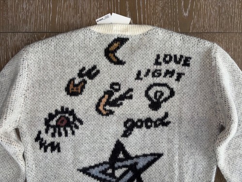 $350 NWT MOTHER DENIM Evil Eye Kitty Cat PROTECTION FROM TROUBLE Sweater Sz XS S - Picture 20 of 24