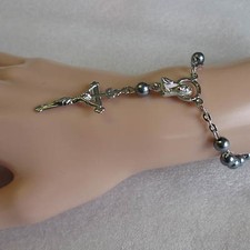 Lovely Rosary Beads Necklace Bracelet SP Crucifix  35 choices UK Seller