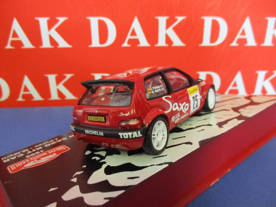 Die cast 1/43 Modellino Auto Citroen Saxo Kit Car Rally Monte Carlo 1999 J.Puras - Immagine 3 di 4