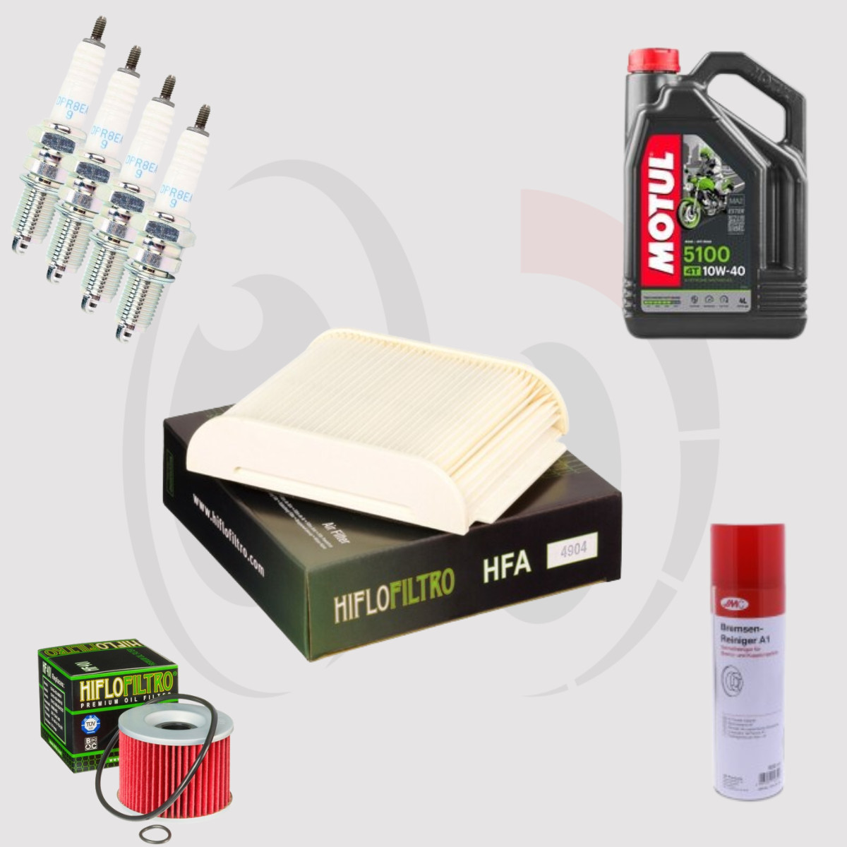 Kit Entretien YAMAHA FJ 1200 Moto 1986-1997 Vidange Moteur Huile Motul 5100 4L