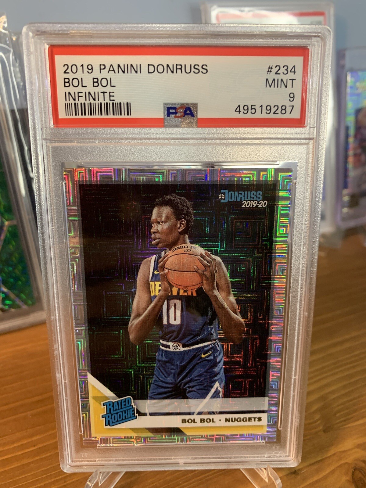 2019 Panini Donruss Bol Bol Infinite Rated Rookie Rc PSA 9 Nuggets