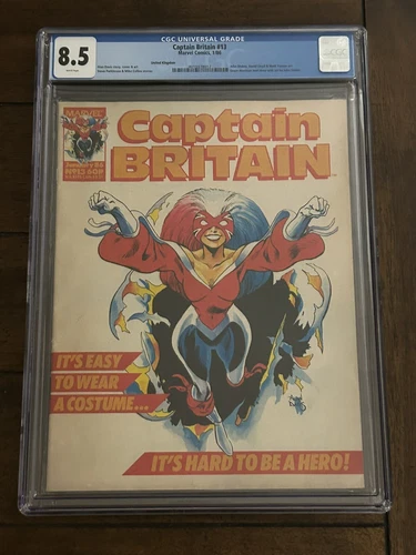 Captain Britain 13 CGC 8.5 1st Betsy Braddock as Female CB (1986) Marvel Comics