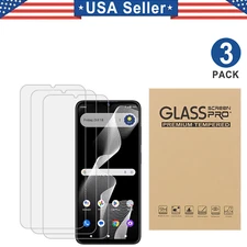 3PCS Tempered Glass Screen Protector for Cricket Debut S2/S3/AT&T Calypso 4