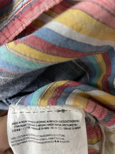 Vans off the Wall Hoodie Mens S Skateboarding Lightweight Long Sleeve Striped - Picture 4 of 9