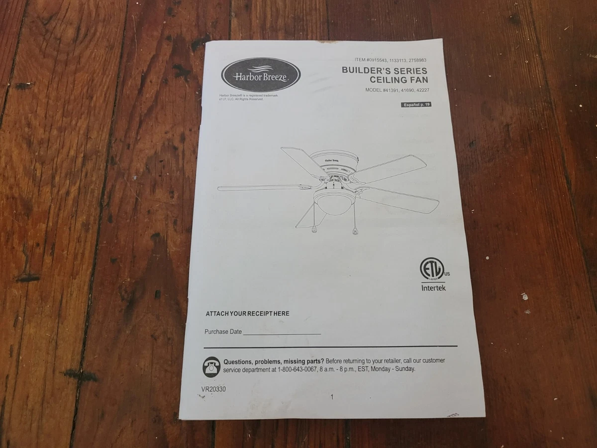 Intertek Ceiling Fan Manual Shelly Lighting