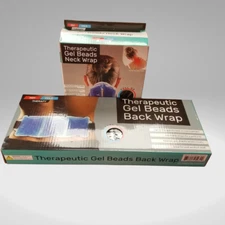 Hot Cold Therapeutic Gel Beads Wraps Back Wrap & Neck Wrap Self-Care Set