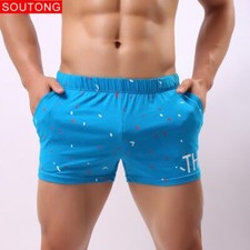 Underwear Boxers Shorts Summer Loose Short Home Underpants Men's Sleep Bottoms
