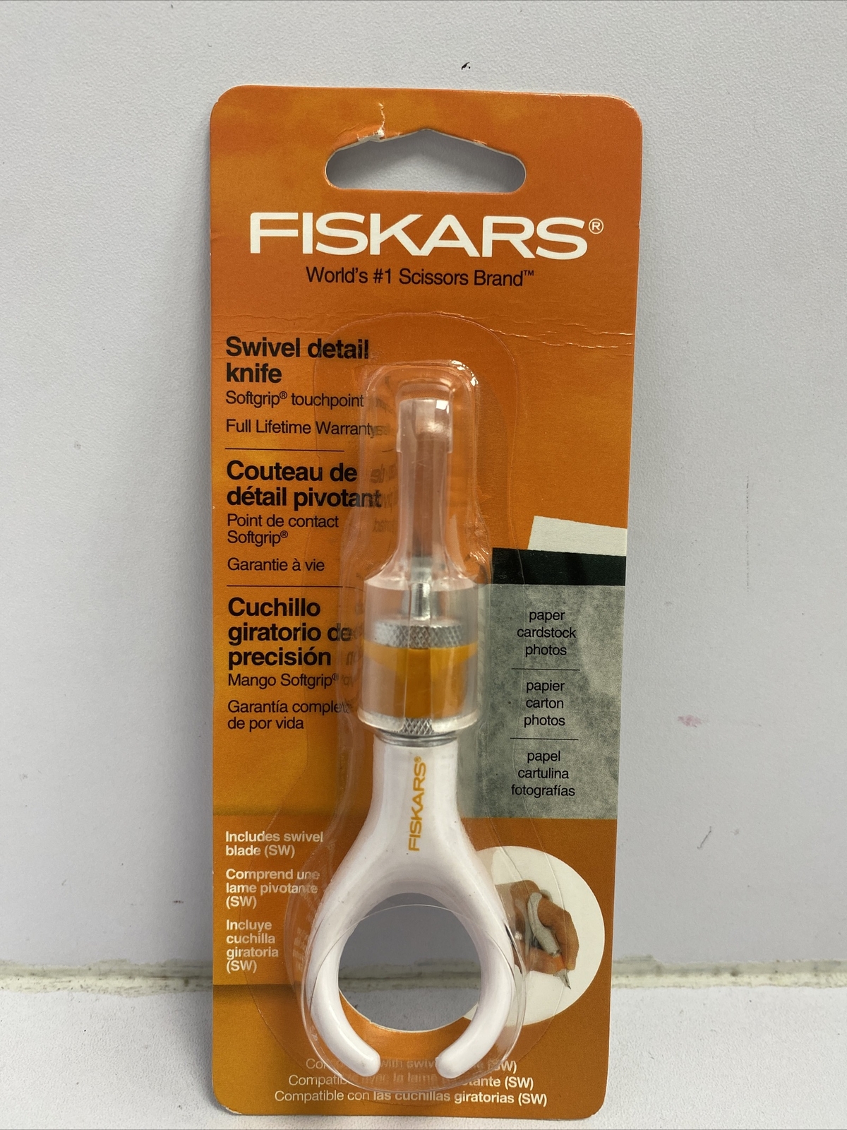 Fiskars Finger Loop Swivel Detail Knife Softgrip TouchPoints for sale