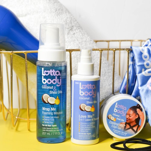 Lottabody Coconut Oil and Shea Wrap Me Foaming Curl Mousse Creates Soft Wrap... - Picture 3 of 8
