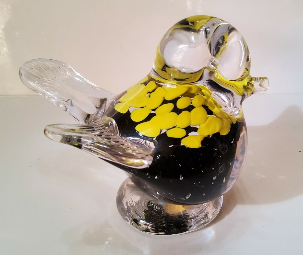 Vintage Vetro Artistico Veneziano Murano Art Glass Orig Label Bird