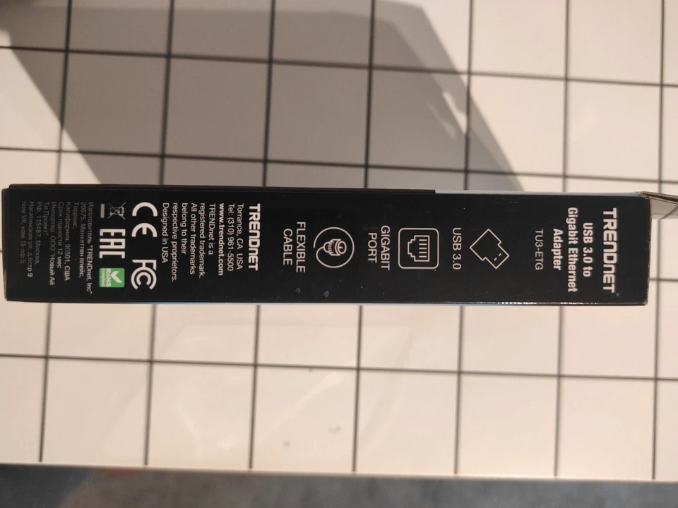 TRENDnet TU3-ETG USB 3.0 to Gigabit Ethernet Adapter - TU3-ETG - Image 3 of 4