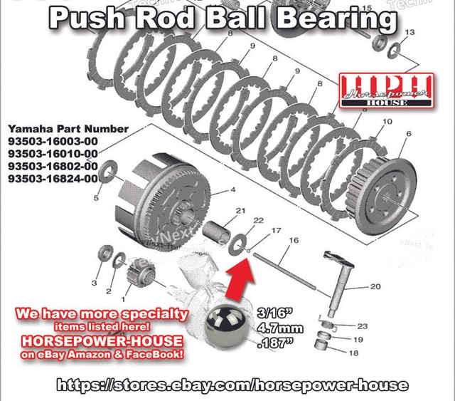 Purchase NOS HINSON INNER CLUTCH HUB/ PRESSURE PLATE KIT- YAMAHA In Fond Du Lac, Wisconsin, US