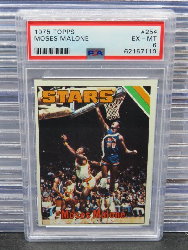 197576 Topps Moses Malone Rookie Card RC 254 PSA 6 Stars eBay