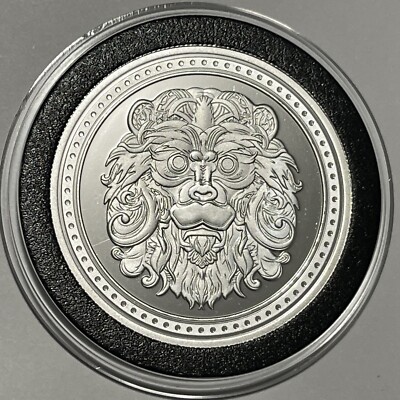 Peace Love & Hayleybug Lion Rare Coin 1 Troy Oz .999 Fine Silver