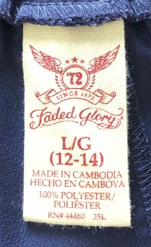 Woman's Skirt, Faded Glory Brand, Size 12-14, Blue, Preowned - Picture 4 of 5
