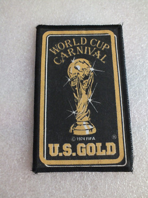 Vintage - WORLD CUP CARNIVAL U.S. GOLD-WM 1974 - FIFA - Aufnäher 9 cm x 14,5cm
