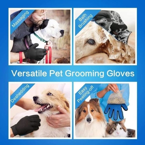 Brosse Anti Poils Animaux Chien Chat Brosse et Gant de Toilettage animaux meuble - Picture 4 of 5