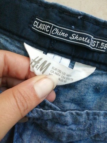 Pantaloncini Bermuda Ragazzo Blu H&m 14 Anni - Foto 3 di 4