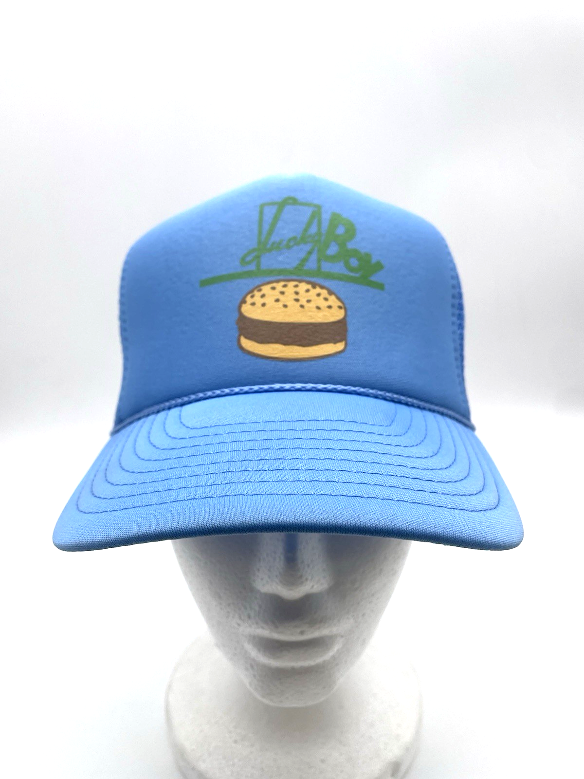 Lucky Boy Burgers Trucker Hat Mesh Rope Cap Snapback Adjustable Pasadena