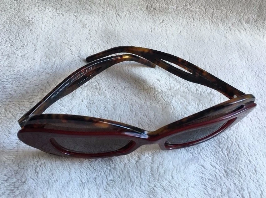 GAFAS DE SOL DOLCE & GABBANA DG 4069 OJO DE GATO ROJO TORTUGA NUEVAS Foto 3 de 4
