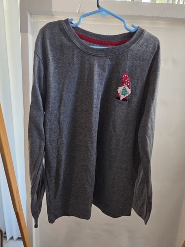 Holiday Time Sweater Grey Long Sleeve Crew Neck Size Unisex Size Large (10-12) - Picture 8 of 8