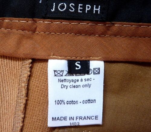 Joseph Trousers Ladies Designer Bootcut Hook Button Brown Size Small Waist 30" - Picture 12 of 12