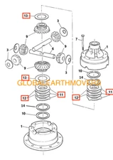JCB PD70 AXLE COUNTER & FRICTION PLATE KIT (PART# 450/20401 450/20402 450/20403)