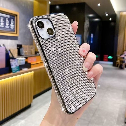 For iPhone 16 Plus 15 14 13 12Pro Max Bling Shiny Sparkle Slim Case Phone Cover - Picture 6 of 20