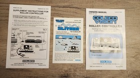 1980's ColecoVision or ADAM Roller Controller Wired Box, Manual & 2 Keypads