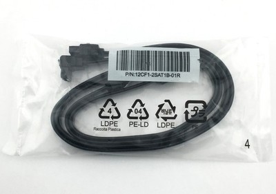 2 Gigabyte SATA Data Cables 20'' SATA3 Hard Drive Cables NEW 12CF1-2SAT1B-01R
