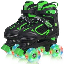 MammyGol Roller Skates for Boys Girls, 4 Sizes Adjustable Quad Skates for wit...