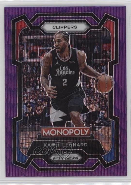 2023-24 Panini Prizm Monopoly Purple Wave Prizm Kawhi Leonard #37 rw9
