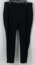 Talbot's Womens Black Windsor Curvy Wide Leg Pants Size 16 NWT