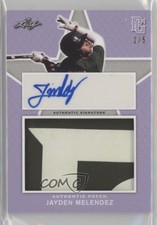2020 Leaf Perfect Game National Showcase 2/5 Jayden Melendez Patch Auto g2u