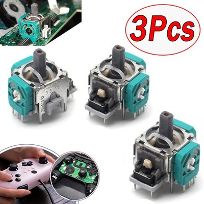 3 Pcs Analog Stick Joystick Replacement For PS4 Dualshock 4 Xbox One Controller
