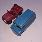 Vintage Dinky Jeep & Bedford Van 1950's  Diecast Models