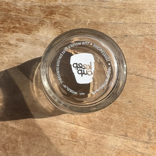 KeepCup 12oz / 340ml Reusable Coffee Cup Red Lid Cream Grip Glass BPA-Free VGC - Picture 8 of 12