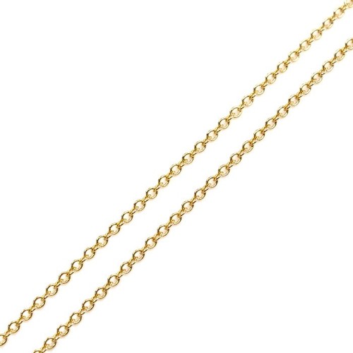 AUTH TIFFANY&CO. K18RG ROSE GOLD ATLAS OPEN PENDANT NECKLACE DIAMOND WOMEN'S F/S - Picture 4 of 6