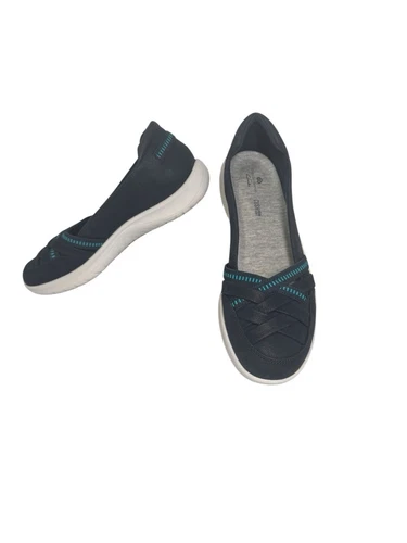 MOCASSINI CLARKS ADELLA BLU PAPAVERO SLIP ON SCARPE COMODE DA PASSEGGIO DONNA TAGLIA 6 5 M