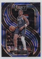 2024-25 Panini Select Premier Level Blue Cracked Ice Prizm PJ Washington Jr 1fa4