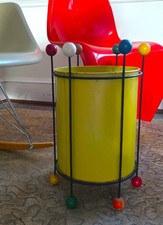ReTrO Vintage George Nelson Ball Trash Can Wastebasket Herman Miller 1950's REAL