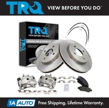Kit de pastillas de freno delanteras y rotor de cerámica TRQ para Nissan Versa 14-19 Versa Note 12-19