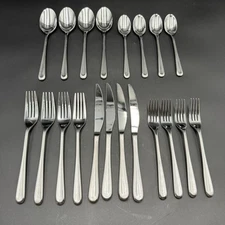 Mikasa Olivia Flatware Satin Stainless Forged 4 Place Settings 20 Pieces