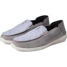 NWT Clarks Men's Gorwin Step Loafer, Grey Suede, 10 Medium US