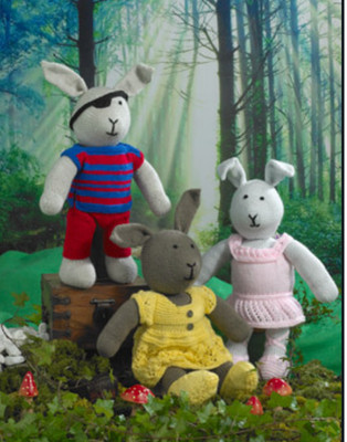 James C Brett Bunny Rabbit Toys - Double Knit JB677 Strickanleitung